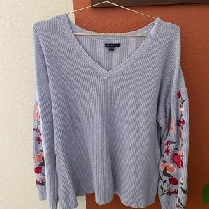 American Eagle Floral Sweater